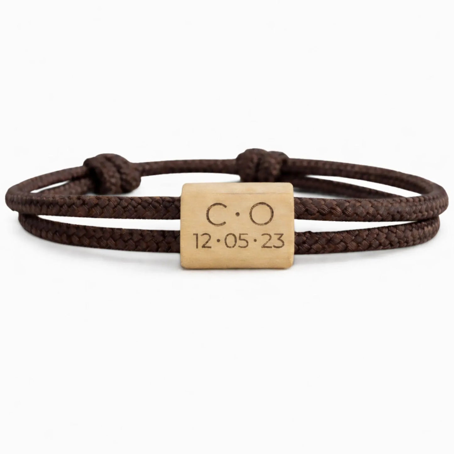 Personalisiertes Armband mit Initialen & Datum – Pärchenarmband