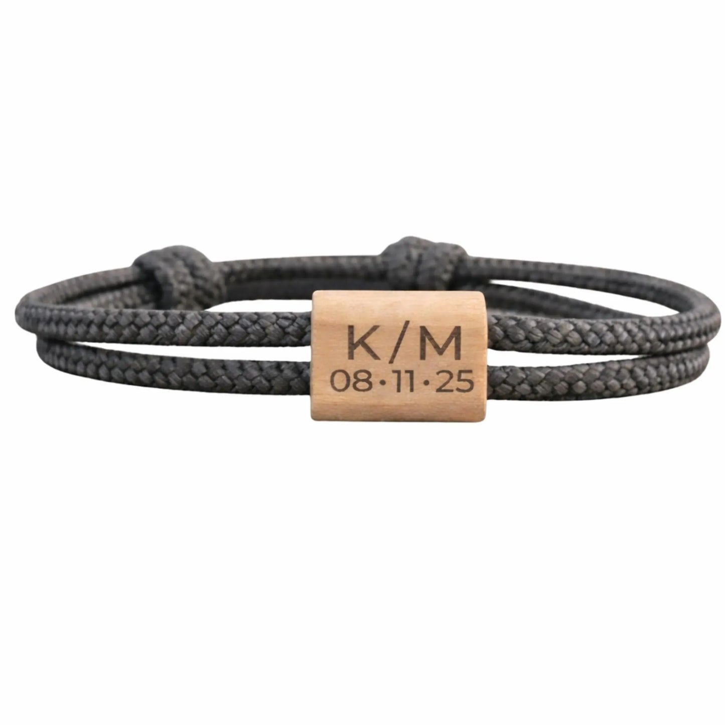 Personalisiertes Armband mit Initialen & Datum – Pärchenarmband