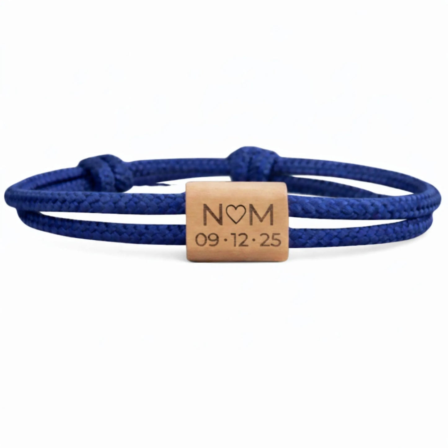 Personalisiertes Armband mit Initialen & Datum – Pärchenarmband
